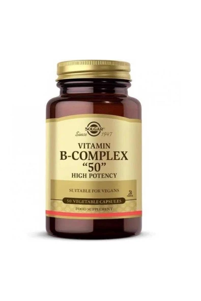 SOLGAR VITAMIN B-COMPLEX "50" 100 CAP. ürün görseli 1