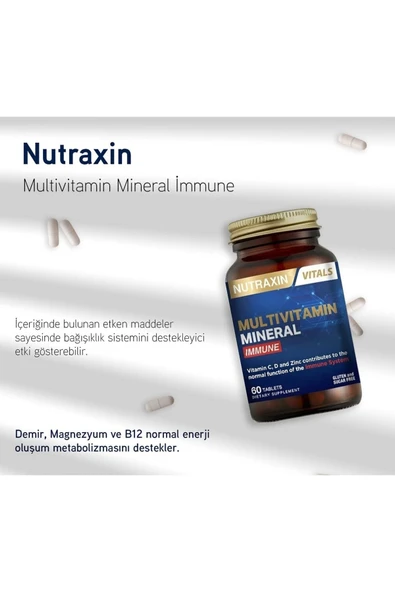 NUTRAXIN MULTIVIT COMPLEX IMMUN 60 TB - Resim 7