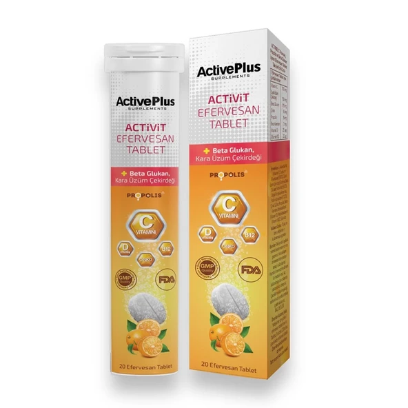 ActivePlus Activit Takviye Edici Gıda 20 Efervesan Tablet ürün görseli 1