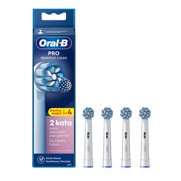 Oral-B Pro Sensitive Clean 4lü Yedek Fırça Başlığı ürün görseli 1