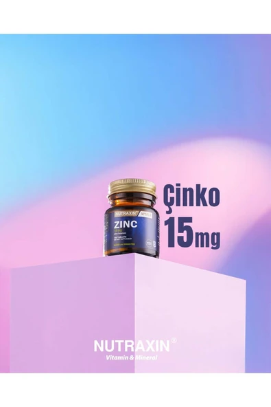 NUTRAXIN ZINC 15 MG 100 TABLET - Resim 2