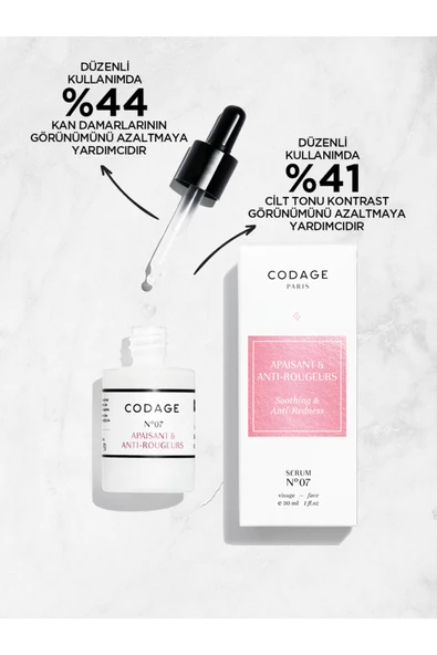 CODAGE  NO 7 SOOTHING REDNES SERUM - Resim 3