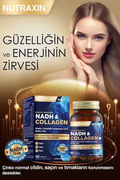 NUTRAXIN NAD H COLLAGEN 60 TAB - Resim 4
