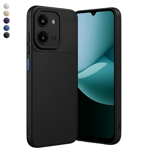 Xiaomi Redmi 15C Kılıf Focus Carbon Silikon Kapak ürün görseli 1