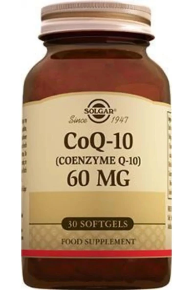 SOLGAR COENZYME Q-10 60 MG 30 SOFTGEL ürün görseli 1