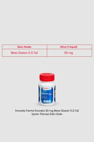 IMUNEKS 50 MG 40 KAPSUL - Resim 2