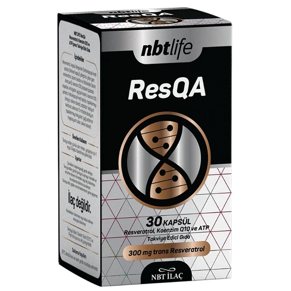 NBT Life ResQa Resveratrol ve Koenzim Q10 30 Kapsül ürün görseli 1