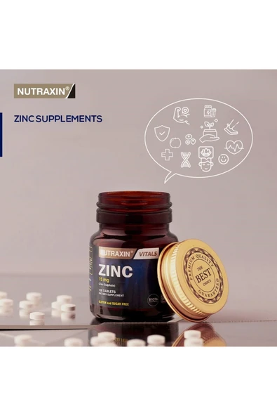 NUTRAXIN ZINC 15 MG 100 TABLET - Resim 4