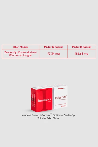 IMUNEKS INFLAMAX 60 KAPSUL - Resim 3