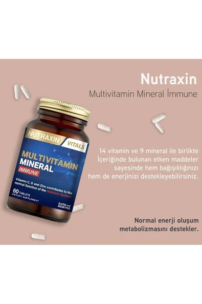 NUTRAXIN MULTIVIT COMPLEX IMMUN 60 TB - Resim 6