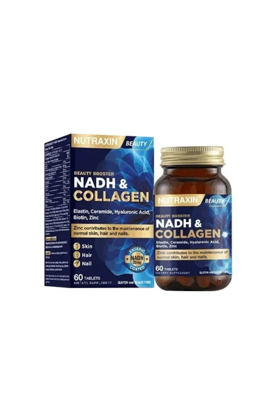 NUTRAXIN NAD H COLLAGEN 60 TAB - Resim 2