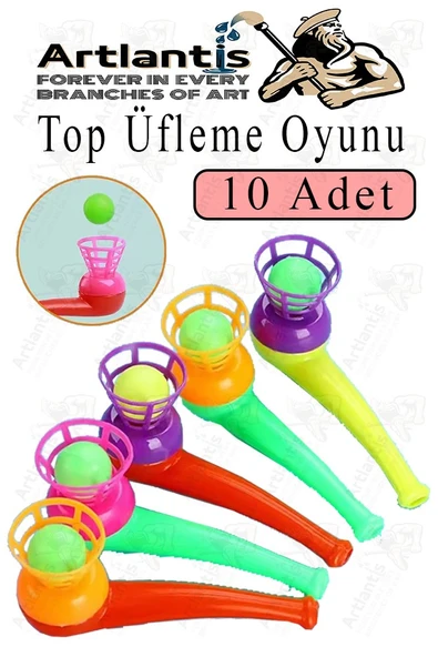 Top Üfleme Oyunu 10 Adet Saksafon Üfleme Nefes Oyuncağı Üfleme Düdüğü Oyuncak Karne Sınıf Çocuk Hediye ürün görseli 1