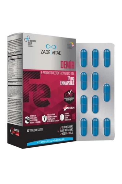 ZADE VITAL DEMIR ENKAPSULE 30 CAP. ürün görseli 1