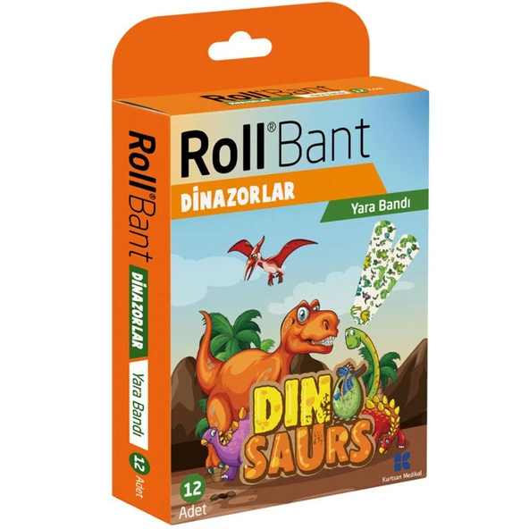 Rollbant Dinazorlar Yara Bandı 12 Adet ürün görseli 1