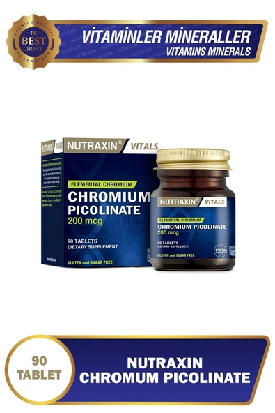 NUTRAXIN CHROMIUM PICOLINATE 90 TAB ürün görseli 1