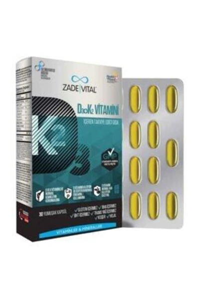 ZADE VITAL D3+K2 30 KAPSUL - Resim 2