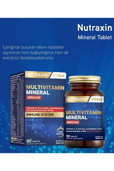 NUTRAXIN MULTIVIT COMPLEX IMMUN 60 TB - Resim 5