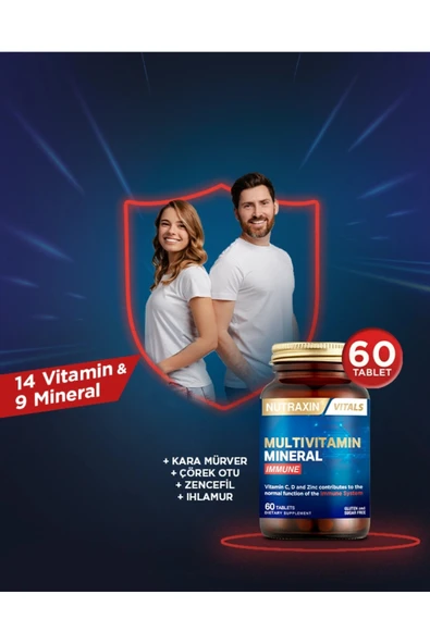 NUTRAXIN MULTIVIT COMPLEX IMMUN 60 TB - Resim 3