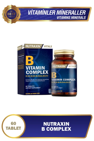 NUTRAXIN B VITAMIN COMPLEX 60 KAPSUL ürün görseli 1