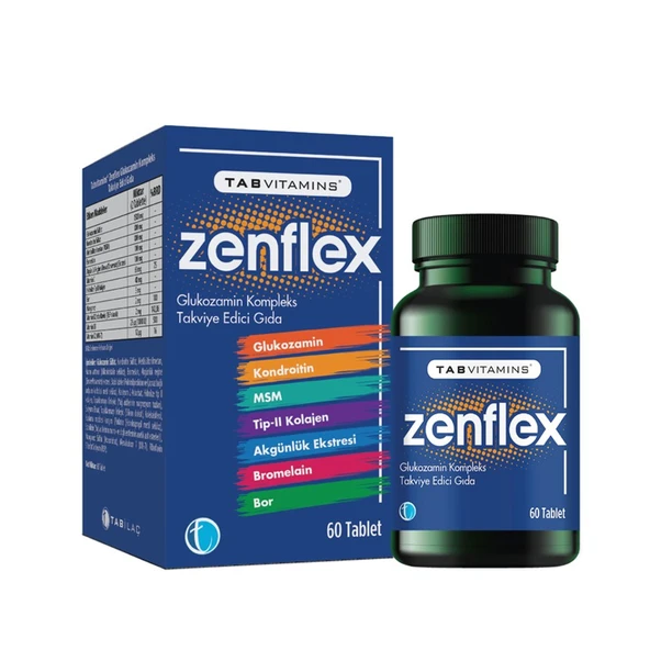 Tab Vitamins Zenflex Takviye Edici Gıda 60 Tablet ürün görseli 1