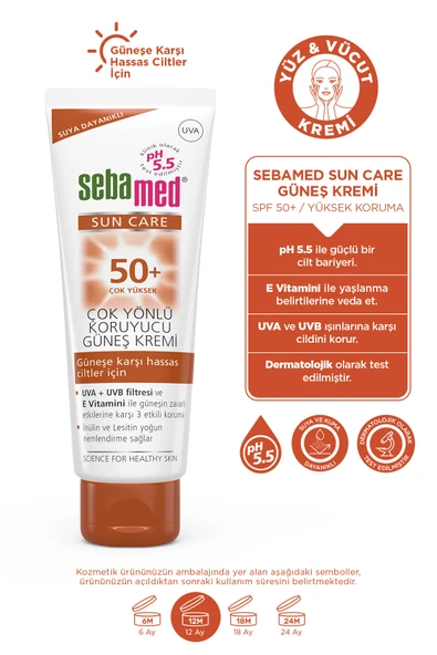 SEBAMED SUN GÜNEŞ KREMI SPF50+ 75ML - Resim 3
