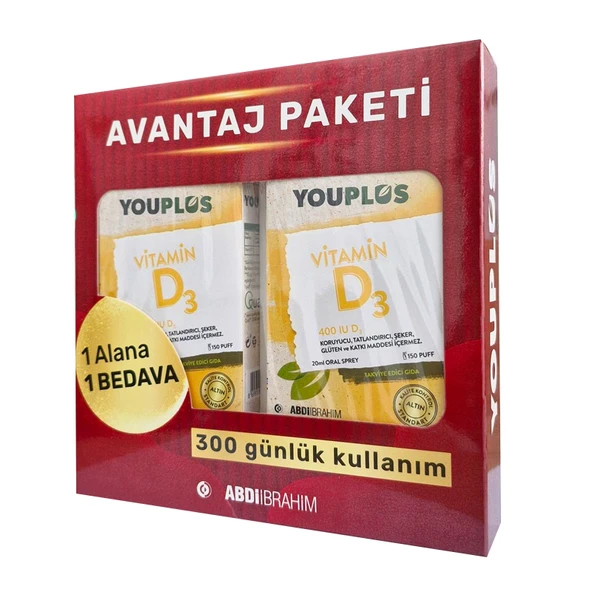 Youplus Vitamin D3 Oral Sprey 20 ml ürün görseli 1