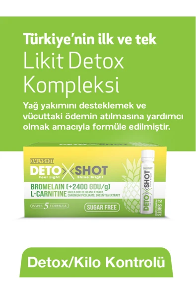 WELL DETOX SHOT 21 SHOTS - Resim 3