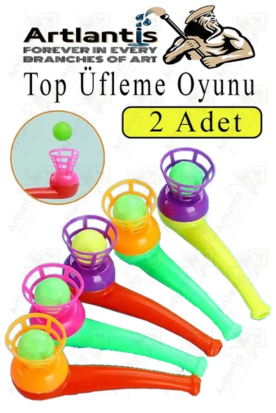 Top Üfleme Oyunu 2 Adet Saksafon Üfleme Nefes Oyuncağı Üfleme Düdüğü Oyuncak Karne Sınıf Çocuk Hediye ürün görseli 1