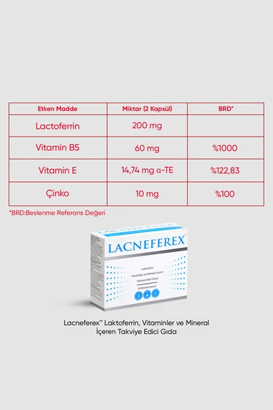 IMUNEKS LACNEFEREX 60 KAPSÜL - Resim 3