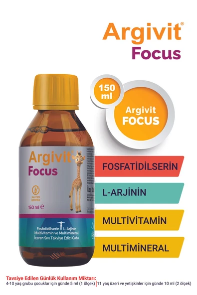ARGIVIT FOCUS SURUP 150 ML ürün görseli 1