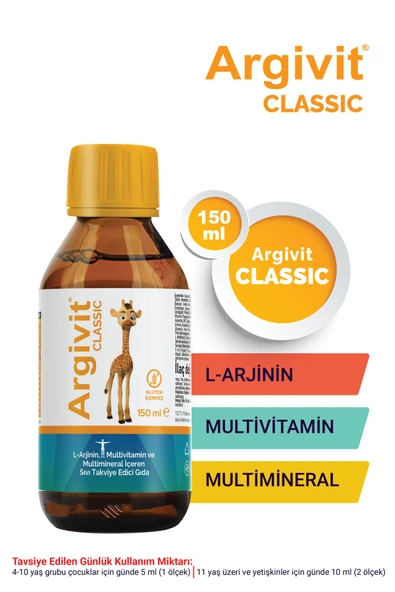 ARGIVIT MULT VIT CLASIC SURUP 150 ML ürün görseli 1