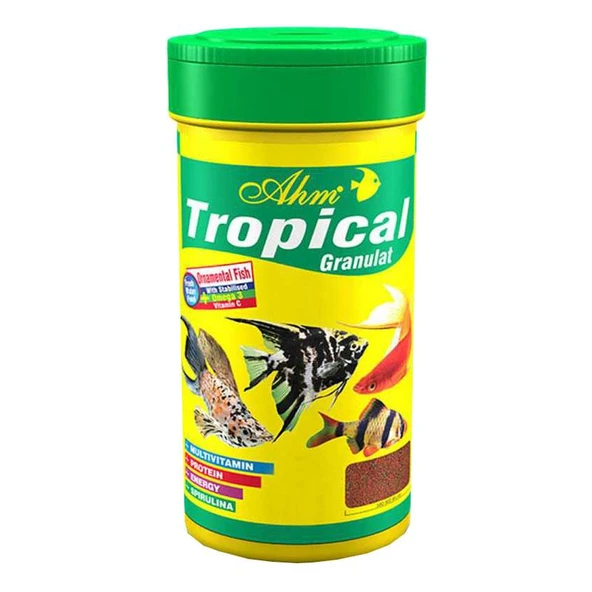 Ahm Tropical Granulat Balık Yemi 100 ml ürün görseli 1