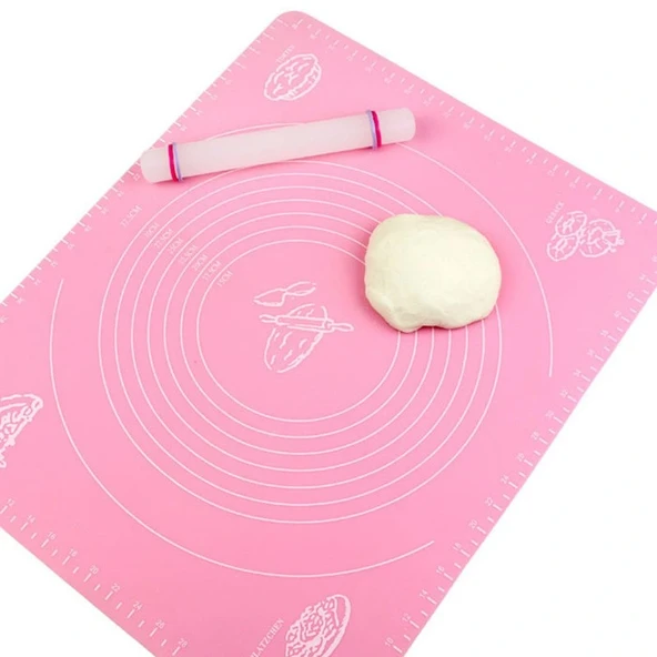 Mega Boy Hamur Açma Örtüsü Hamur Matı Ölçekli 45x65 Cm ürün görseli 1