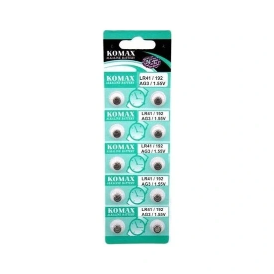 Ag3 Saat Pili - Düğme Pil 10lu Paket Lr41/192 1.55v ürün görseli 1
