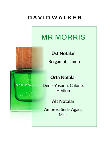 David Walker NICHE MR.Morris 50ML Parfüm - Resim 2