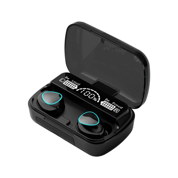 M10 Kablosuz Kulaklık, Bluetooth 5.3, Dijital Şarj Kutusu, Ultra Bas Ses ürün görseli 1