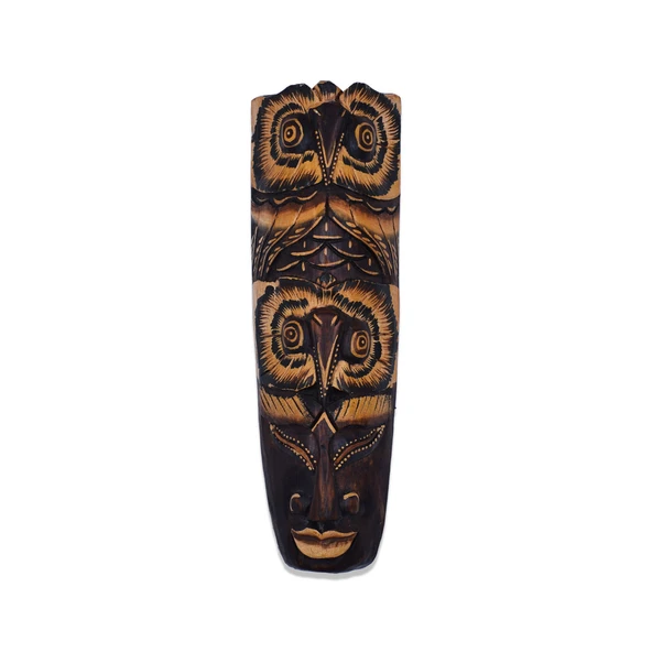 Ahşap Surat Maske, 30 cm, Duvar Objesi, Yüz Mask, Çift Baykuş ürün görseli 1