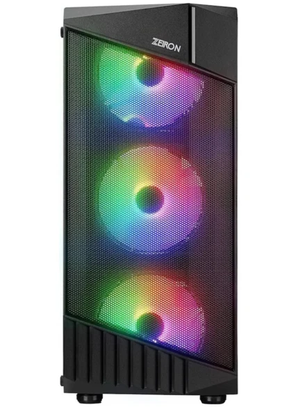 Zerion Montreal 4x120mm RGB Fanlı Mesh Panel Gaming Kasa (PSU Yok) ürün görseli 1