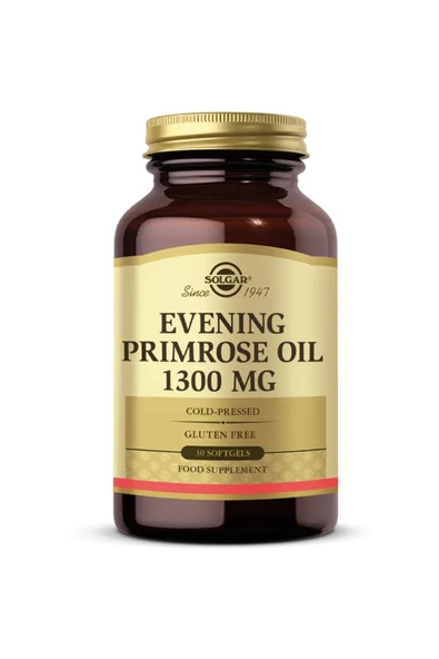 SOLGAR EVENING PRIMROSE OIL 1300 MG 30 SOFTGEL ürün görseli 1