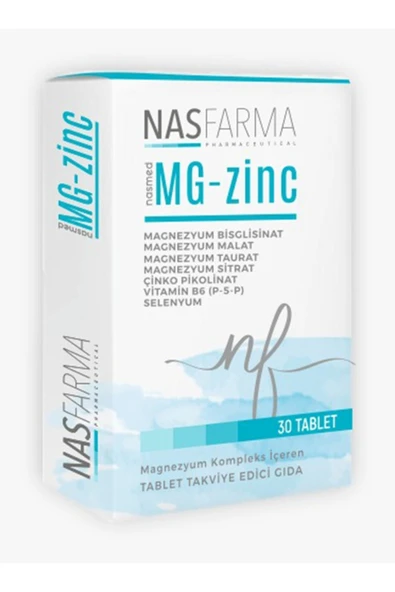 NASMED MGZINC 30 TAB. ürün görseli 1