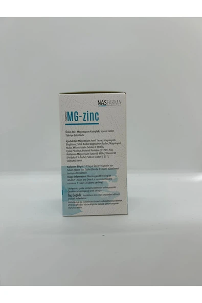 NASMED MGZINC 30 TAB. - Resim 5