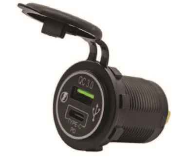 USB SOKETİ USB+TYPE C 12-24 V TEKNE YAT KARAVAN ürün görseli 1