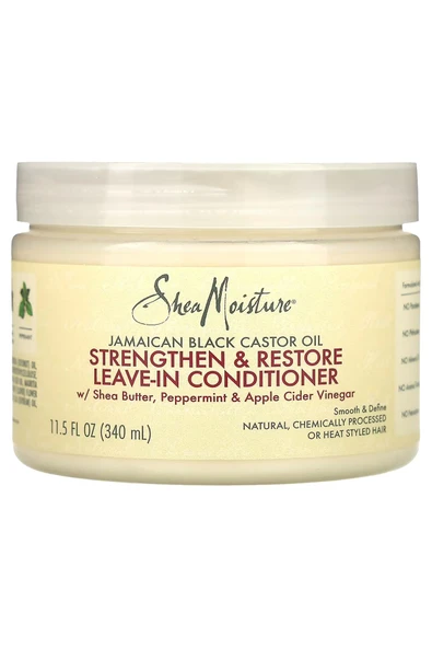 Shea Moisture Jamaican Black Castor Oil Güçlendirici ve Onarıcı Durulanmayan Saç Kremi 340ML ürün görseli 1