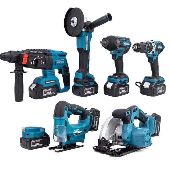 PH312 Kömürsüz Akülü 7 li Set 36V 10p (800Nm Somun Sökme, Led Işık, Dekupaj, Daire ürün görseli 1