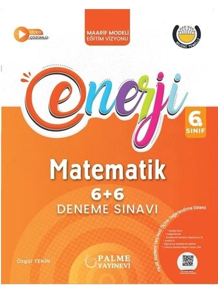 PALME 6.SINIF ENERJİ 6+6 MATEMATİK DENEME SINAVI *YENİ* ürün görseli 1