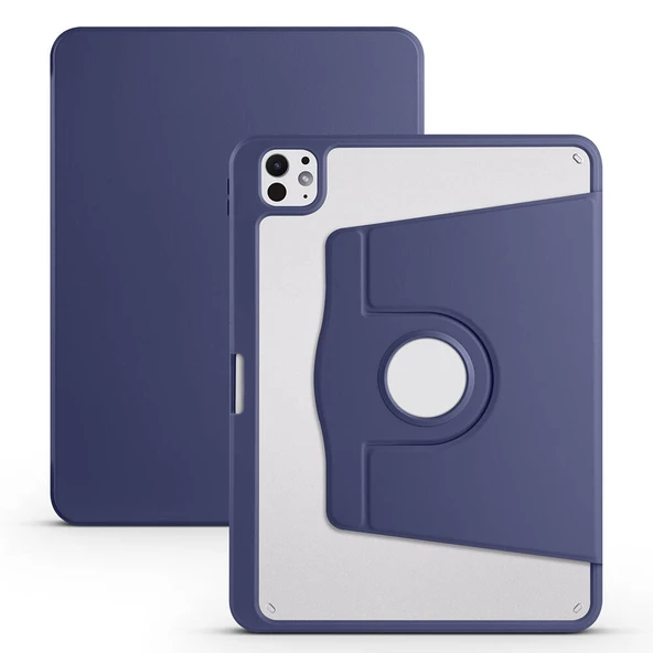 HEPTEKİLETİŞİM Apple iPad Pro 11 2025 M5 Kılıf Kalem Bölmeli Dönebilen Standlı Kılıf (Termik) ürün görseli 1