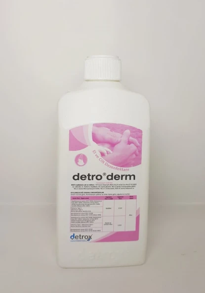 Detroderm Alkol Bazlı El Dezenfektanı 500ml-POMPA DAHİLDİR ürün görseli 1