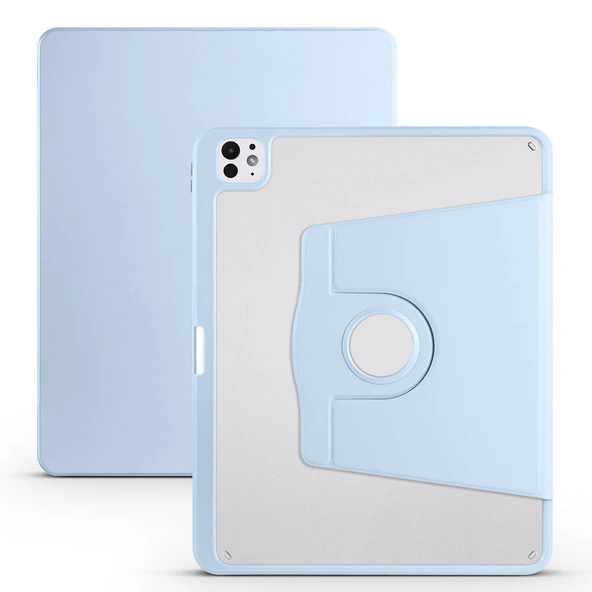HEPTEKİLETİŞİM Apple iPad Pro 13 2025 M5 Kılıf Kalem Bölmeli Dönebilen Standlı Kılıf (Termik) ürün görseli 1