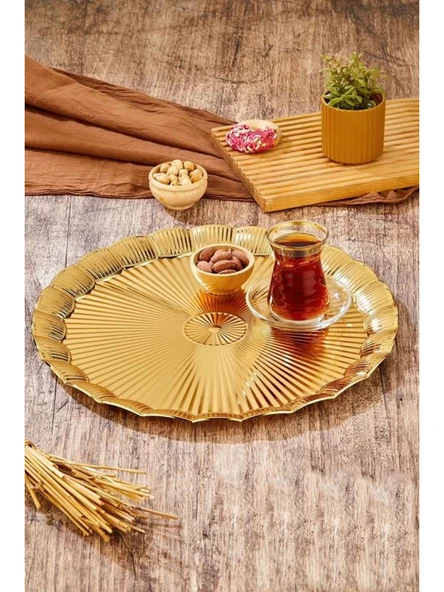 Cooker CKR3904 Gold Metal Tepsi 35 cm ürün görseli 1