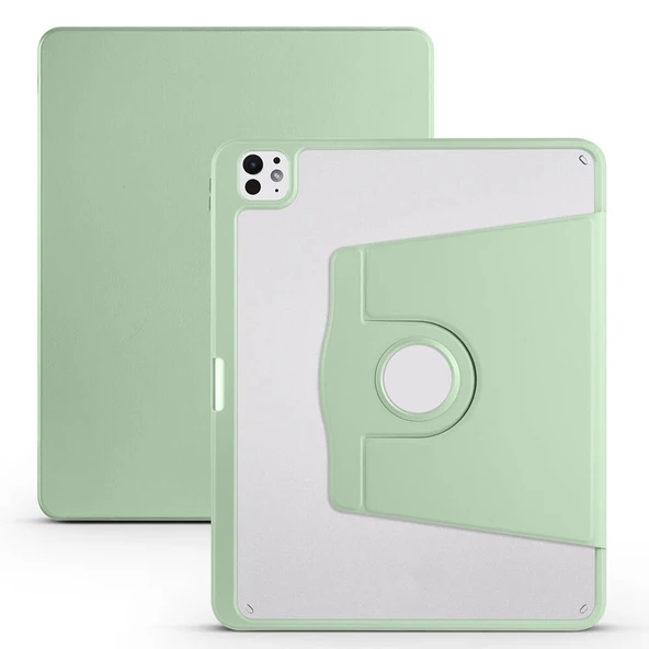 HEPTEKİLETİŞİM Apple iPad Pro 13 2025 M5 Kılıf Kalem Bölmeli Dönebilen Standlı Kılıf (Termik) ürün görseli 1